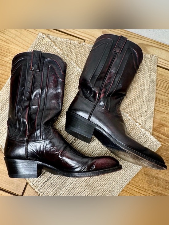 Dan Post Other - Dan Post Men's Western Cowboy Boots in Oxblood Cherry Black